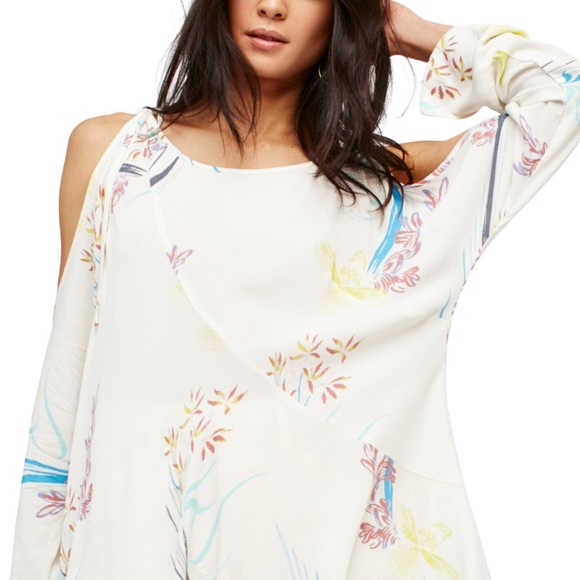 FREE PEOPLE Floral Clear Skies Cold Shoulder dress - Picture 3 of 3